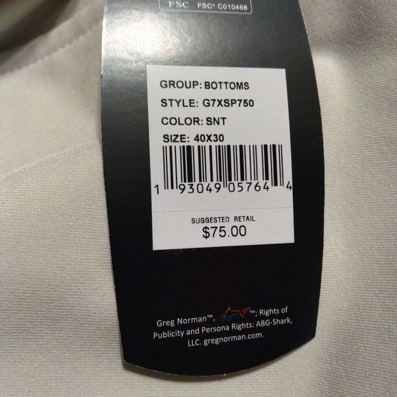 Greg Norman clubhouse performance pants NWT - Picture 6 of 10